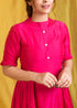 PINK SHORT GATHERS DRESS